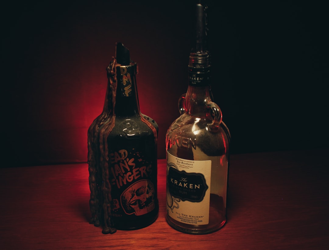 Photo rum bottle